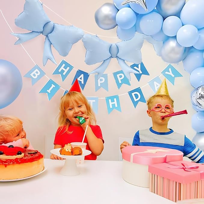 4pcs Jumbo Oversized Ribbon Balloons Coquette Bow Balloons Bow Party Coquette - Image 6