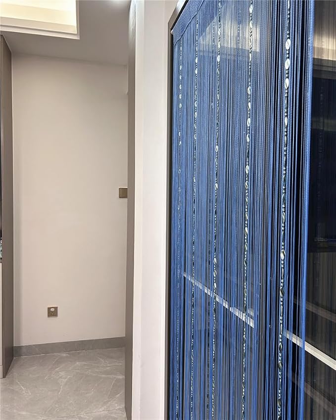 ave split 100cmX200cm Decorative Door String Curtain Beads Wall Panel Fringe - Image 5