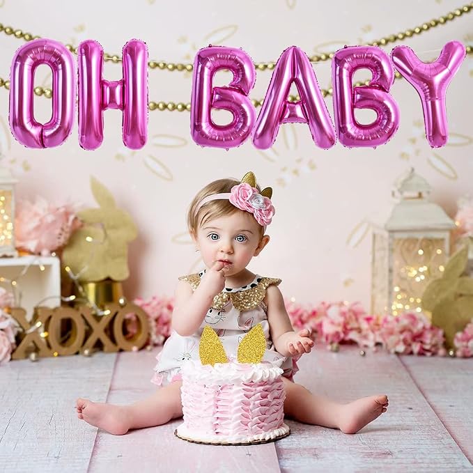 TONIFUL Rose Red Letter Balloons 2 Set 16 Inch A-Z Custom Alphabet Banner | 52 - Image 6