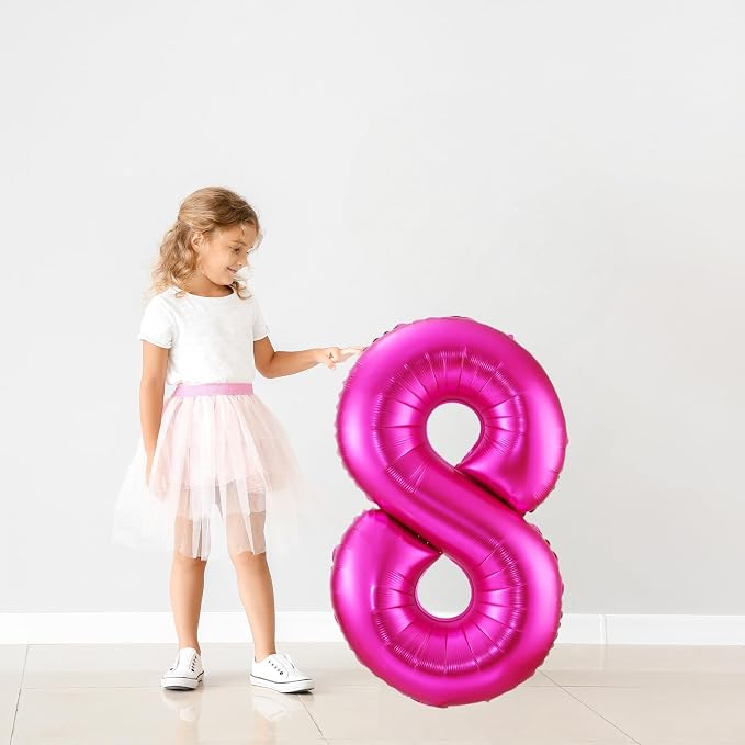 Hot Pink 0 Balloon, 40 Inch Number 0 Balloon, Birthday Balloon Decorations - Image 6