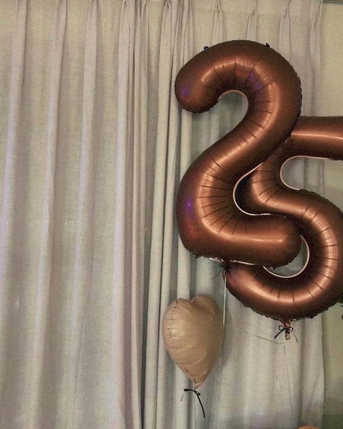 40 Inch Brown Number 2 Balloon Birthday Party Decorations - Image 8