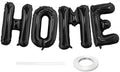 Black HOME Balloons, 40 Inch HOME Letter Balloons Home Balloon Banner by BBPOOL