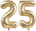 40 Inch Light Gold 52 25 Balloon Numbers, Foil Mylar Helium Large 25 Number by Unknown