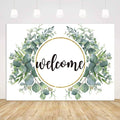 6x4ft Watercolor Greenery Leaves Housewarming Backdrop, Elegant Floral Green by Unknown
