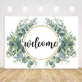 5x3ft Watercolor Greenery Leaves Housewarming Backdrop, Elegant Floral Green by Unknown