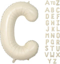 Biapian 40 Inch Letter C Balloons, Giant Cream C Foil Balloon, Big Single by BIAPIAN