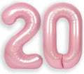 RainbowQ Pink 20 Balloon Number 40 Inch 0-40 Foil Large Balloons | Big Mylar 20 by RainbowQParty