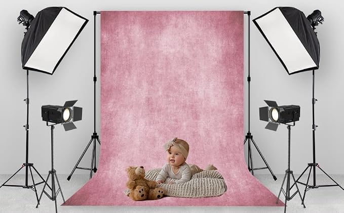 Pink Photo Backdrop Studio Abstract Texture Photography Background 6x9ft | - Image 3