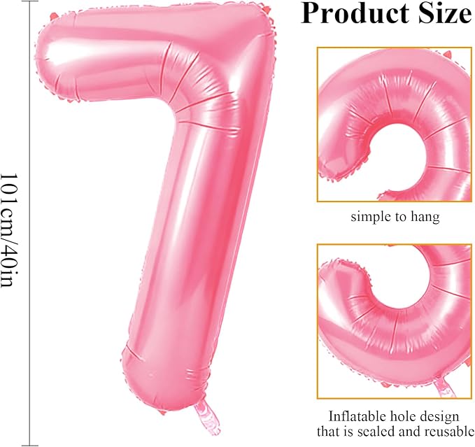 Number 67 Balloons for 67th Birthday Party Decorations, 0-100 Large No.67 - Image 2