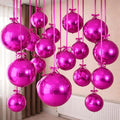 HILAVO 12PCS Hot Pink Round Foil Balloons by HILAVO