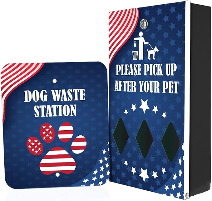 Zero Waste USA - DISPENSE-ART™ Roll Bag Dispenser & Sign - Team USA | by ZEROWASTEUSA