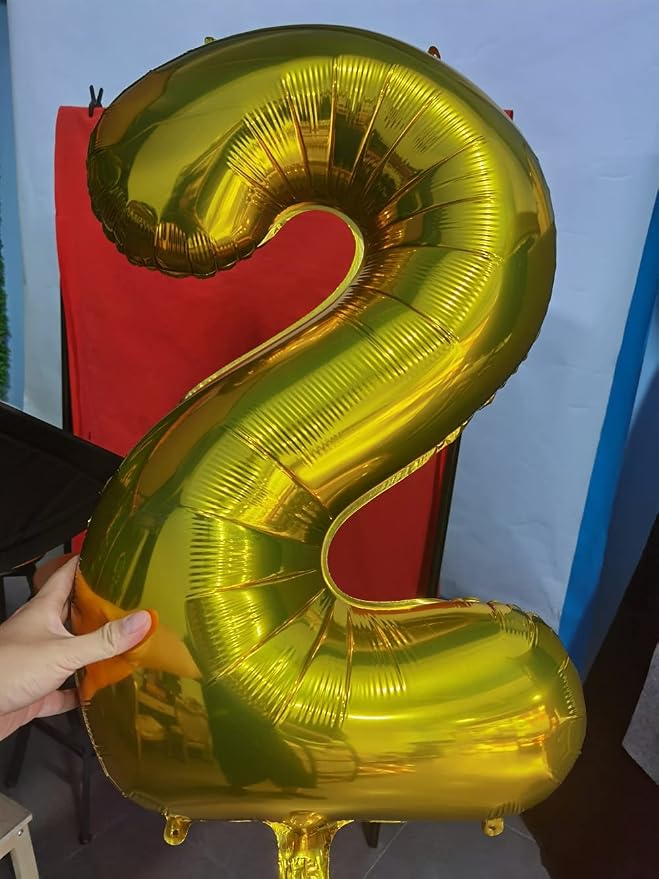 32 Inch Gold Number 6 Balloons Foil Ballon Digital Birthday Party Decoration - Image 7