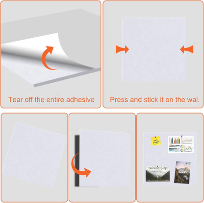 Cork Boards for Walls 48" x 36" Felt Board Alternative, 12 Pack Felt Wall Tiles Bulletin Board, Large Cork Board for Office Pin Board Tack Board Cork Boards