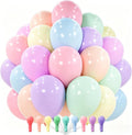 PartyWoo Pastel Rainbow Balloons 100pcs Latex Helium Balloons 12 Inch | Baby by PartyWoo