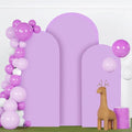 FANPROMS Wedding Arch Cover Set of 3 Lavender Arch Spandex Covers Baby Shower by FANPROMS