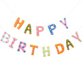 Felt Happy Birthday Garland Rainbow Banner Reusable Happy Birthday Sign Party by Mindsoft