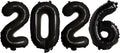 2026 Foil Number Balloons for 2026 New Year Eve Festival Party Supplies by GOER