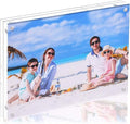 11x14 Acrylic Picture Frame,Clear Double Sided Magnetic Photo Frames With Stand,Minimalist Frameless Floating Frame for Artwork Poster Degree Diploma,Lovely Gift for Family, Friend