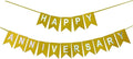 Happy Anniversary Banner Gold Glitter Banner by OSAMUHA
