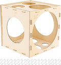 Worown 11 Holes Collapsible Wood Balloon Sizer Box Cube, Balloons Size by Worown