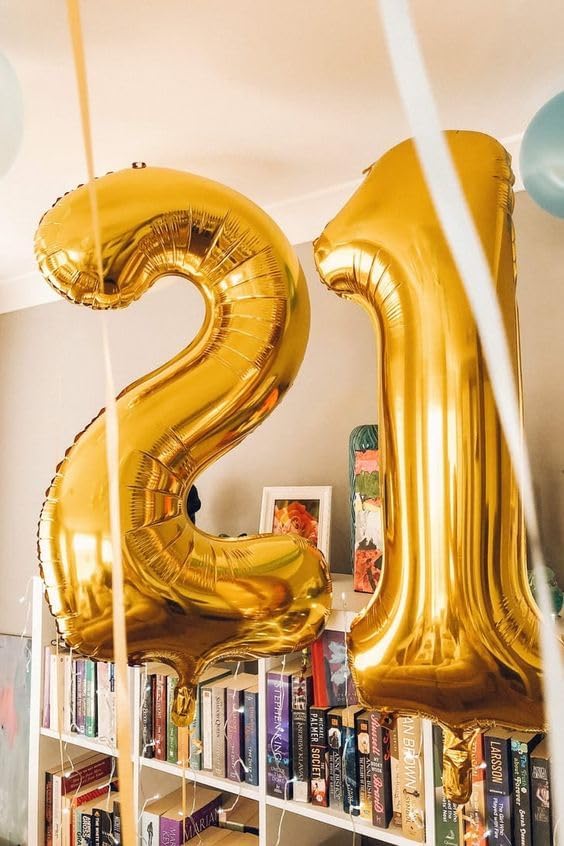 Gold 1 Balloon - Number Balloon 40 Inch, 1st Gold Birthday Decorations | Giant - Image 3