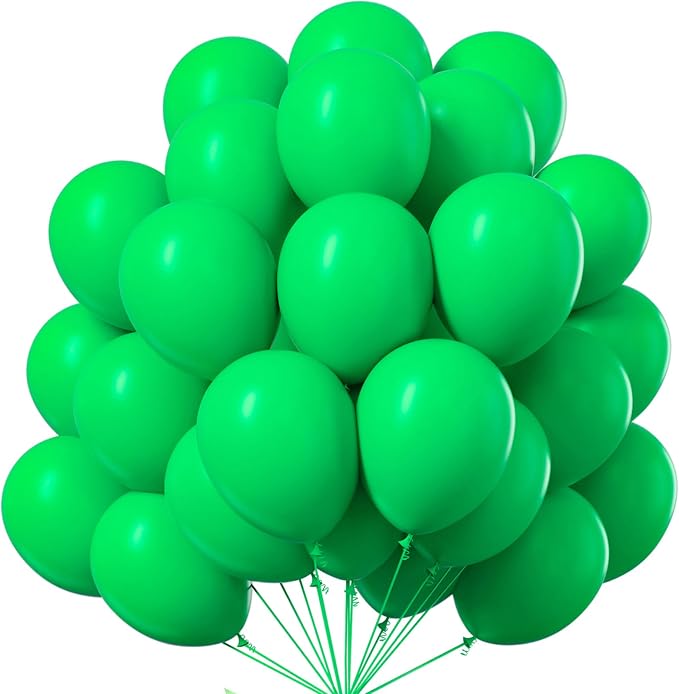 PartyWoo Green Balloons 101pcs Green Latex Helium Balloons 12 Inch | Birthday by PartyWoo