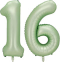 Sage Green Number 16 Balloon, 16 Balloon by BBPOOL