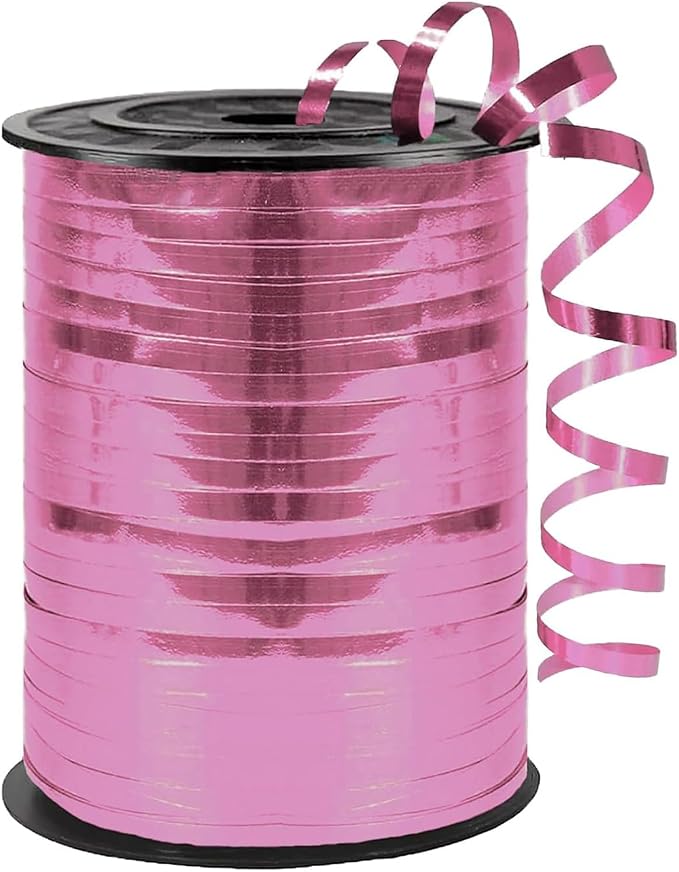 Premium Pink Curling Ribbon, 1/5" Wide x 500 Yards, by WFAUIBR
