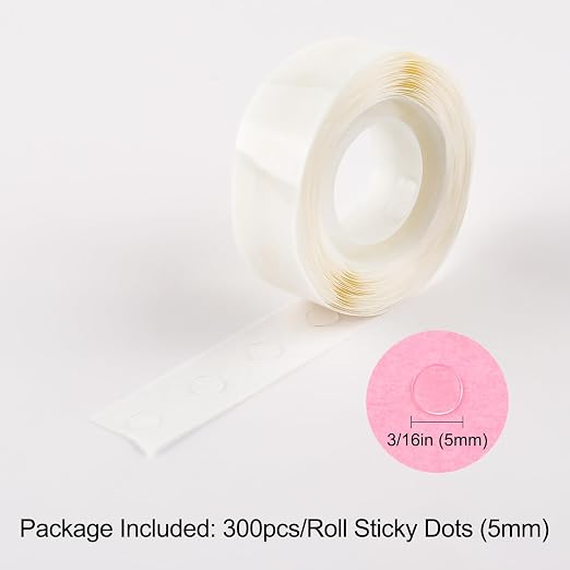 Briartw 300 Pcs Ultra Thin Clear Adhesive Dots, Craft Tape, - Image 2