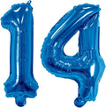 Number 14 Balloon Foil Mylar Balloons by YPSelected