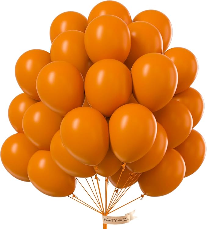 PartyWoo Burnt Orange Balloons 50pcs Terracotta Fall Color 12 Inch | Balloons by PartyWoo