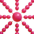 PartyWoo Hot Pink Linking Balloons 100pcs 6 Inch Magenta Link Balloons | by PartyWoo