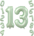 40 Inch Balloon Number 13 Olive Green Large Foil Number Balloons Set 0-20 | by TNCDJKPA
