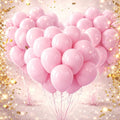 Pastel Pink Balloon 12 Inch, 100 Pack Latex Party Balloons, Round Helium Light by Tamodan+for+better