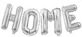 Silver HOME Balloons 40 Inch, Large HOME Letter Banner by Xinvery