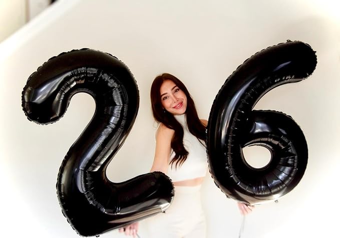 Black Number 18 Balloon 40 Inch - Image 4