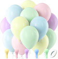 Bezente Pastel Latex Party Balloons 100 Pack 12 inch | Multicolor Macaron by Bezente
