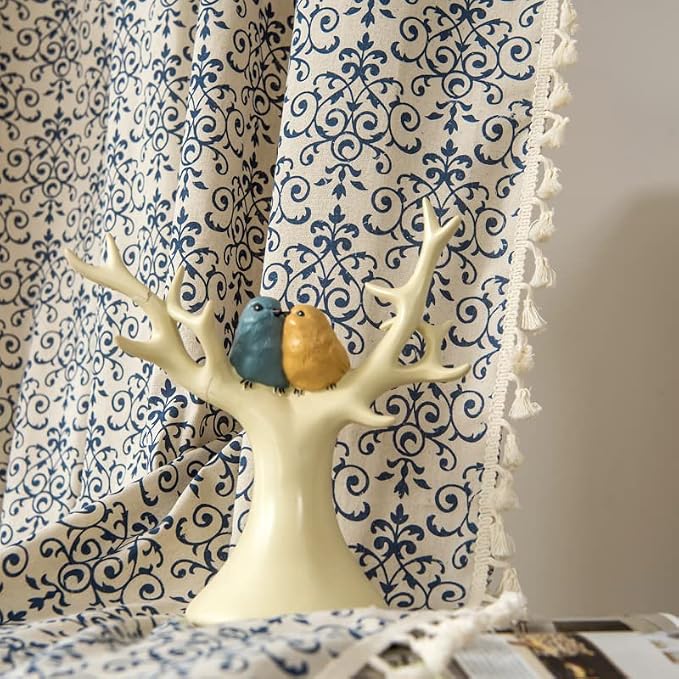 Sutuo Home Boho Curtain 84 Inches Length Semi-Blackout Bohemian Damask Moroccan - Image 7
