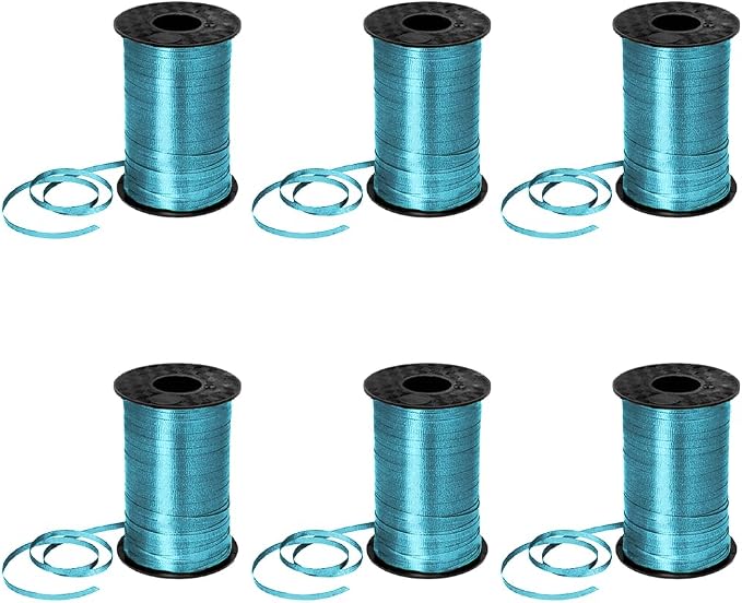 PMU 3000 Yards x 3/16in Turquoise Crimped Curling Ribbon String by PMU