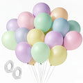 Pastel Balloons Latex Pastel Birthday Decorations 100 Pack 12 inch Round Helium by BOMSI