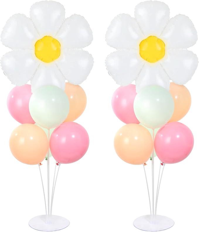 Daisy Party Balloons Stand Kit 2 Sets by Naozinebi