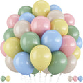 Pink Green Blue Balloon, 60 Packs 12 Inch Pastel Pink Blue Light Sage Green by Togvu
