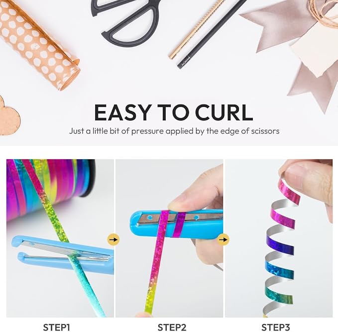 500 Yards Curling Ribbon for Gift Wrapping, 3/16" Balloon String for Christmas - Image 5