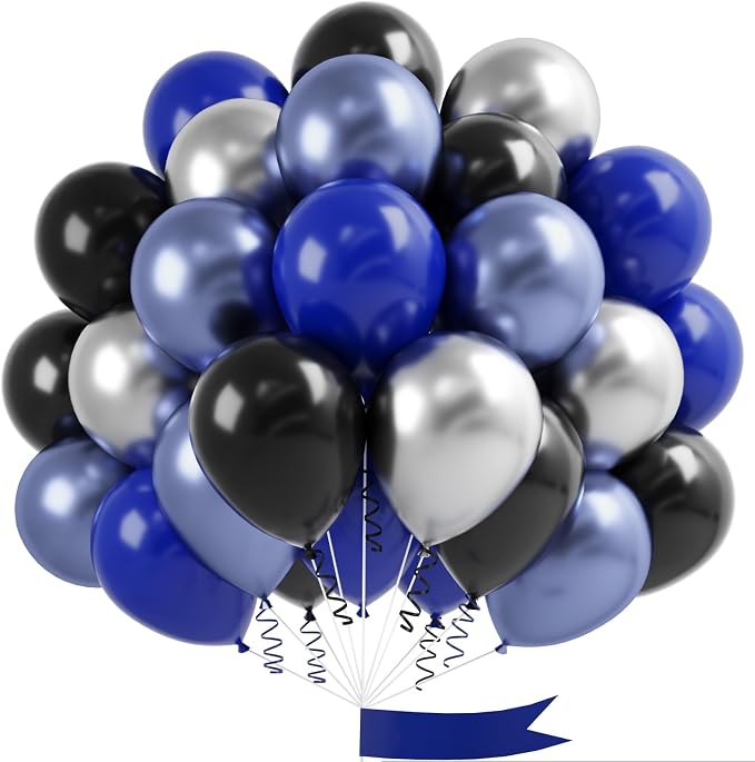Dark Blue and Black Balloon by OTLGEUA