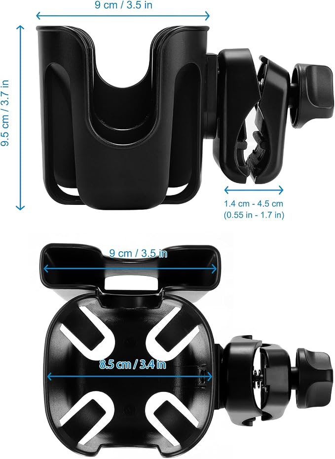 Accmor Stroller Cup Holder, Walker Wheelchair Bike Drinks Holder | Universal - Image 9