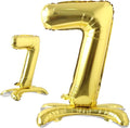 16" Standing Gold Alphabet Letter and Number Balloons Aluminum Hanging Foil by RUIANSI