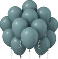 Jobkoo Slate Blue Balloons, 12 Inch 30 Pcs Dusty Dark Teal Latex Matte Retro by Jobkoo
