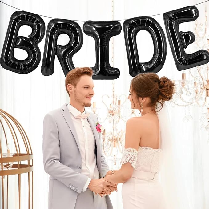 Bride Balloons 40 Inch Bachelorette Balloons Wedding Balloon Letter Balloon - Image 5