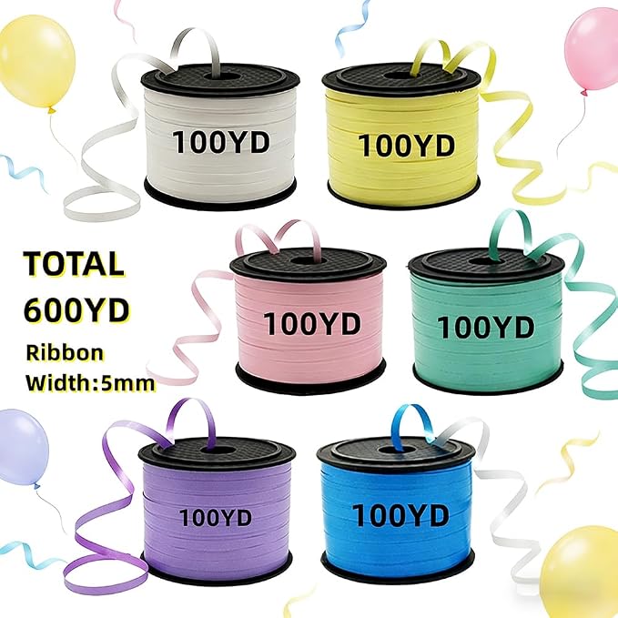 Decorative Curly Ribbon for Gift Wrapping, Party Balloon Decoration - Image 3