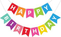 Fecedy Colorful Happy Birthday Banner Bunting Pre-Strung No DIY by FECEDY